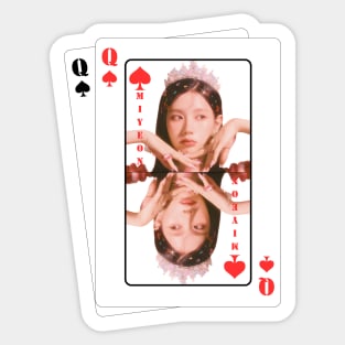 Playing Card Miyeon Queencard (G)I-dle Sticker